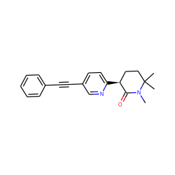 CN1C(=O)[C@@H](c2ccc(C#Cc3ccccc3)cn2)CCC1(C)C ZINC000204407798