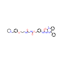 CN1C(=O)[C@H](NC(=O)Nc2cccc(COC(=O)NCC(=O)NCCCOc3cccc(CN4CCCCC4)c3)c2)N=C(c2ccccc2)c2ccccc21 ZINC000029220634