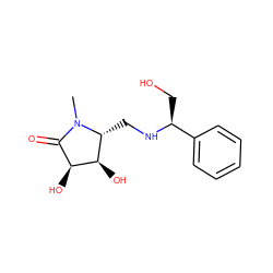 CN1C(=O)[C@H](O)[C@H](O)[C@H]1CN[C@@H](CO)c1ccccc1 ZINC000024982404