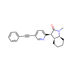 CN1C(=O)[C@H](c2ccc(C#Cc3ccccc3)cn2)[C@@H]2CCCC[C@@H]21 ZINC000204680717