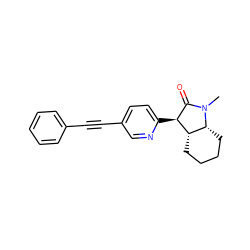 CN1C(=O)[C@H](c2ccc(C#Cc3ccccc3)cn2)[C@H]2CCCC[C@H]21 ZINC000204680743