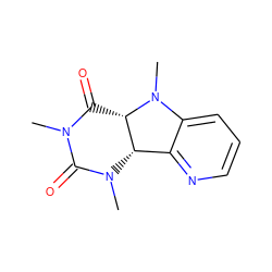 CN1C(=O)[C@H]2[C@H](c3ncccc3N2C)N(C)C1=O ZINC000029135730