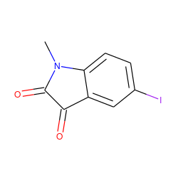 CN1C(=O)C(=O)c2cc(I)ccc21 ZINC000003590618