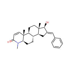 CN1C(=O)C=C[C@]2(C)[C@H]3CC[C@@]4(C)[C@@H](C/C(=C\c5ccccc5)[C@@H]4O)[C@@H]3CC[C@@H]12 ZINC000038477862