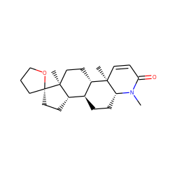 CN1C(=O)C=C[C@]2(C)[C@H]3CC[C@@]4(C)[C@@H](CC[C@@]45CCCO5)[C@@H]3CC[C@@H]12 ZINC000026392272