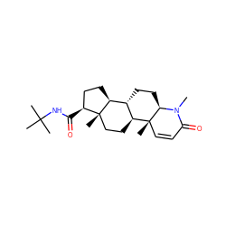 CN1C(=O)C=C[C@]2(C)[C@H]3CC[C@]4(C)[C@@H](C(=O)NC(C)(C)C)CC[C@H]4[C@@H]3CC[C@@H]12 ZINC000003782601