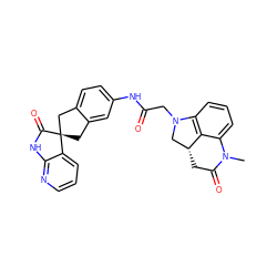 CN1C(=O)C[C@@H]2CN(CC(=O)Nc3ccc4c(c3)C[C@]3(C4)C(=O)Nc4ncccc43)c3cccc1c32 ZINC000034607931