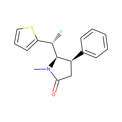 CN1C(=O)C[C@H](c2ccccc2)[C@@H]1[C@@H](F)c1cccs1 ZINC000028463309