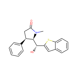 CN1C(=O)C[C@H](c2ccccc2)[C@@H]1[C@@H](O)c1cc2ccccc2s1 ZINC000028463431