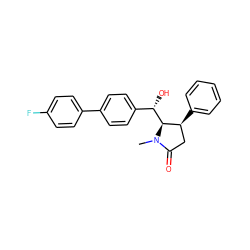 CN1C(=O)C[C@H](c2ccccc2)[C@@H]1[C@@H](O)c1ccc(-c2ccc(F)cc2)cc1 ZINC000028468064