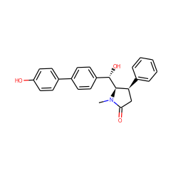 CN1C(=O)C[C@H](c2ccccc2)[C@@H]1[C@@H](O)c1ccc(-c2ccc(O)cc2)cc1 ZINC000028463359