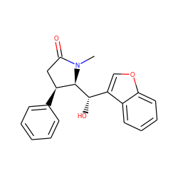 CN1C(=O)C[C@H](c2ccccc2)[C@@H]1[C@@H](O)c1coc2ccccc12 ZINC000028468633