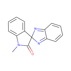 CN1C(=O)C2(N=c3ccccc3=N2)c2ccccc21 ZINC000004257312