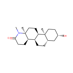 CN1C(=O)CC[C@@H]2[C@@H]3CC[C@H]4C[C@@H](O)CC[C@]4(C)[C@@H]3CC[C@@]21C ZINC000027900902