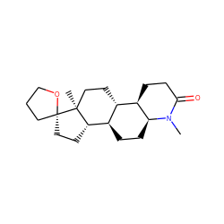 CN1C(=O)CC[C@@H]2[C@H]3CC[C@@]4(C)[C@@H](CC[C@@]45CCCO5)[C@@H]3CC[C@@H]21 ZINC000299821162