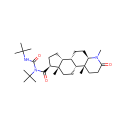 CN1C(=O)CC[C@]2(C)[C@@H]3CC[C@]4(C)[C@@H](C(=O)N(C(=O)NC(C)(C)C)C(C)(C)C)CC[C@@H]4[C@@H]3CC[C@@H]12 ZINC000028760290