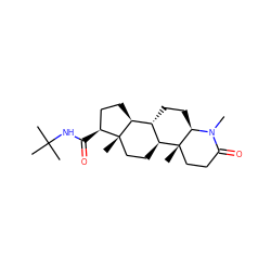 CN1C(=O)CC[C@]2(C)[C@H]3CC[C@]4(C)[C@@H](C(=O)NC(C)(C)C)CC[C@H]4[C@@H]3CC[C@@H]12 ZINC000098082943