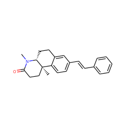 CN1C(=O)CC[C@]2(C)c3ccc(/C=C/c4ccccc4)cc3CC[C@@H]12 ZINC000029551011