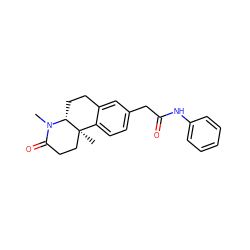 CN1C(=O)CC[C@]2(C)c3ccc(CC(=O)Nc4ccccc4)cc3CC[C@@H]12 ZINC000027322422