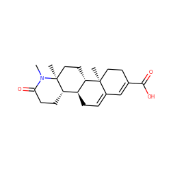 CN1C(=O)CC[C@H]2[C@@H]3CC=C4C=C(C(=O)O)CC[C@]4(C)[C@H]3CC[C@@]21C ZINC000095556911