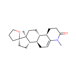 CN1C(=O)CC[C@H]2C1=CC[C@@H]1[C@@H]2CC[C@@]2(C)[C@H]1CC[C@@]21CCCO1 ZINC000299819496