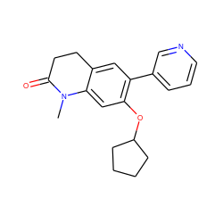 CN1C(=O)CCc2cc(-c3cccnc3)c(OC3CCCC3)cc21 ZINC000095552508