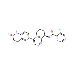 CN1C(=O)CCc2cc(-c3cncc4c3CCC[C@H]4NC(=O)c3ncccc3Cl)ccc21 ZINC000205058096