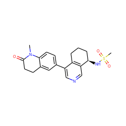 CN1C(=O)CCc2cc(-c3cncc4c3CCC[C@H]4NS(C)(=O)=O)ccc21 ZINC000205065933