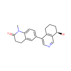 CN1C(=O)CCc2cc(-c3cncc4c3CCC[C@H]4O)ccc21 ZINC000205065980