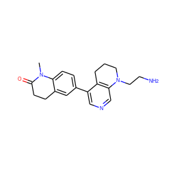 CN1C(=O)CCc2cc(-c3cncc4c3CCCN4CCN)ccc21 ZINC000204995510