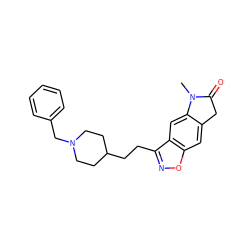 CN1C(=O)Cc2cc3onc(CCC4CCN(Cc5ccccc5)CC4)c3cc21 ZINC000028461148