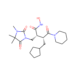 CN1C(=O)N(C[C@H](C(=O)NO)[C@@H](CC2CCCC2)C(=O)N2CCCCC2)C(=O)C1(C)C ZINC000000600699