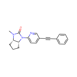 CN1C(=O)N(c2ccc(C#Cc3ccccc3)cn2)[C@@H]2CCC[C@@H]21 ZINC000144435516