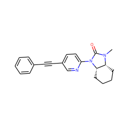 CN1C(=O)N(c2ccc(C#Cc3ccccc3)cn2)[C@H]2CCCC[C@H]21 ZINC000144292164