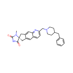 CN1C(=O)NC(=O)[C@@]12Cc1cc3ccc(CN4CCC(Cc5ccccc5)CC4)nc3cc1C2 ZINC000116056318