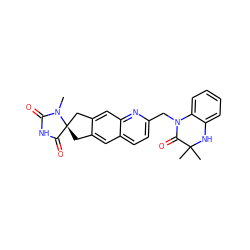 CN1C(=O)NC(=O)[C@]12Cc1cc3ccc(CN4C(=O)C(C)(C)Nc5ccccc54)nc3cc1C2 ZINC000116060743