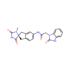 CN1C(=O)NC(=O)[C@]12Cc1ccc(NC(=O)Cn3c(=O)[nH]c4ccccc43)cc1C2 ZINC000036177977