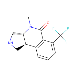 CN1C(=O)c2c(cccc2C(F)(F)F)[C@H]2CNC[C@@H]21 ZINC000035905759