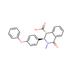 CN1C(=O)c2ccccc2[C@@H](C(=O)O)[C@@H]1c1ccc(Oc2ccccc2)cc1 ZINC000040938497