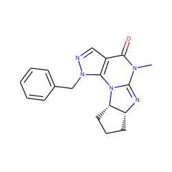 CN1C(=O)c2cnn(Cc3ccccc3)c2N2C1=N[C@@H]1CCC[C@@H]12 ZINC000012360764