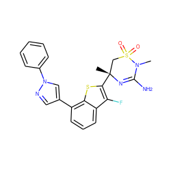 CN1C(N)=N[C@](C)(c2sc3c(-c4cnn(-c5ccccc5)c4)cccc3c2F)CS1(=O)=O ZINC000208970074