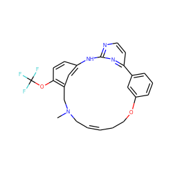 CN1C/C=C/CCOc2cccc(c2)-c2ccnc(n2)Nc2ccc(OC(F)(F)F)c(c2)C1 ZINC000073197571