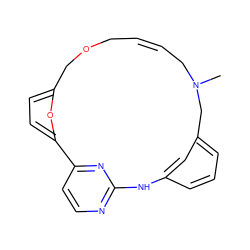 CN1C/C=C/COCc2ccc(o2)-c2ccnc(n2)Nc2cccc(c2)C1 ZINC000084704459