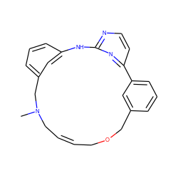 CN1C/C=C/COCc2cccc(c2)-c2ccnc(n2)Nc2cccc(c2)C1 ZINC000082155020