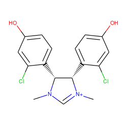 CN1C=[N+](C)[C@@H](c2ccc(O)cc2Cl)[C@H]1c1ccc(O)cc1Cl ZINC000013559441