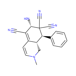 CN1C=CC2=C(C#N)[C@H](N)C(C#N)(C#N)[C@@H](c3ccccc3)[C@@H]2C1 ZINC000005557935