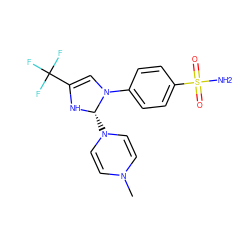 CN1C=CN([C@@H]2NC(C(F)(F)F)=CN2c2ccc(S(N)(=O)=O)cc2)C=C1 ZINC001772570661