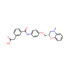 CN1C[C@@H](COc2ccc(NC(=O)c3cccc(CC(=O)O)c3)cc2)Oc2ccccc21 ZINC000072114976