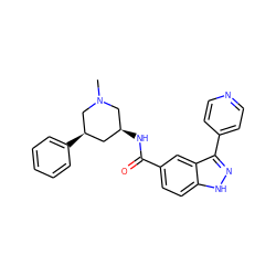 CN1C[C@@H](NC(=O)c2ccc3[nH]nc(-c4ccncc4)c3c2)C[C@@H](c2ccccc2)C1 ZINC000199025278