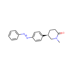 CN1C[C@@H](c2ccc(/N=N/c3ccccc3)cc2)CCC1=O ZINC000029555600